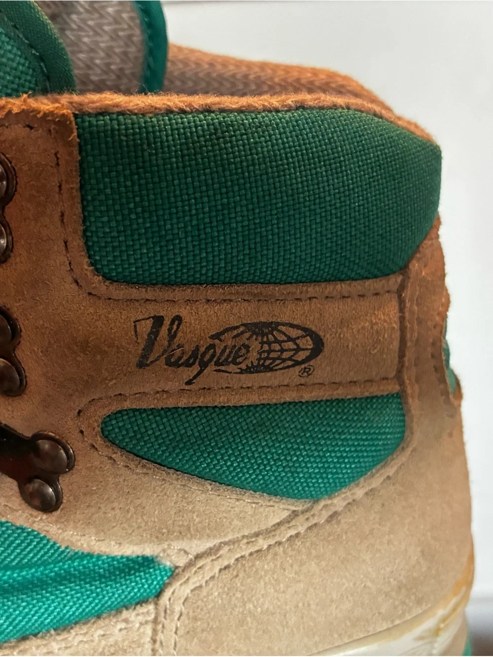 Vasque Teal and Tan Hiking Boots
